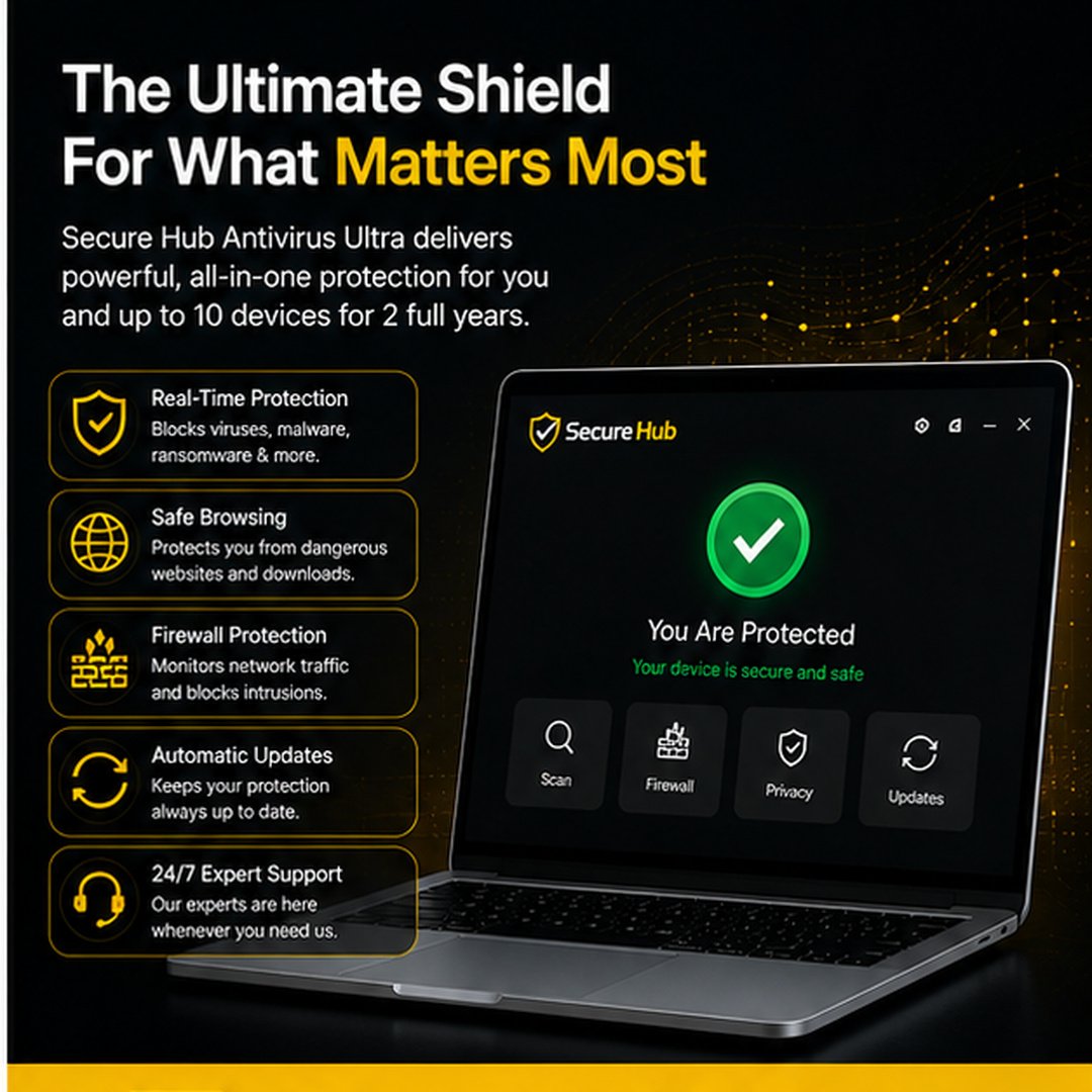 Secure Hub Antivirus Ultra (10 Devices / 2 Years) - Image 2